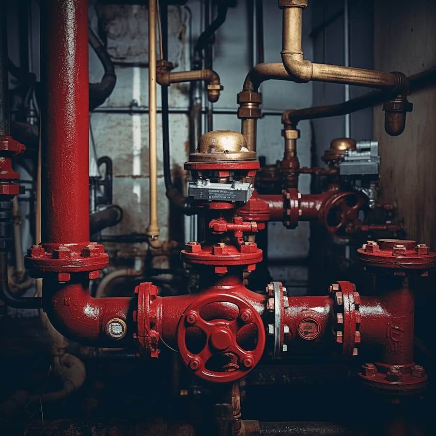 Red pipes