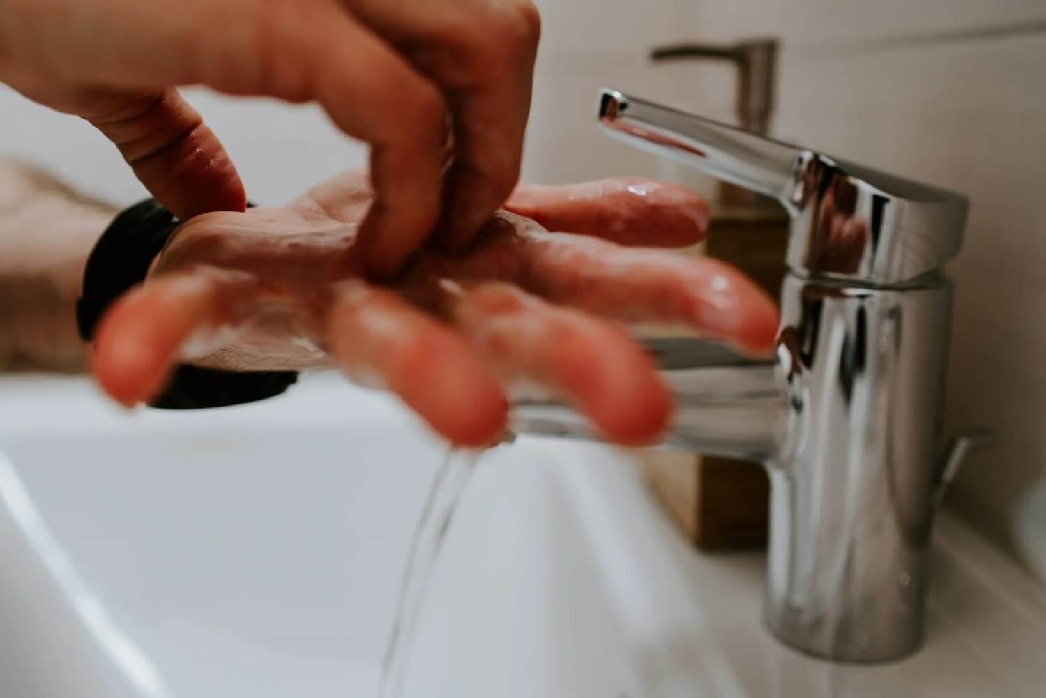 Washing hands